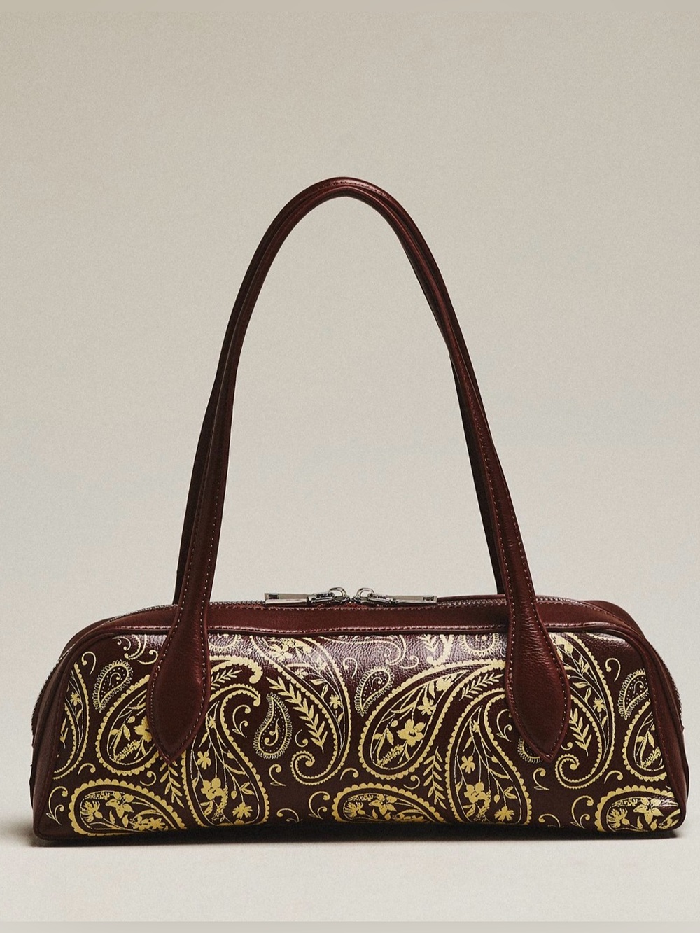 Anthropologie Melie Bianco Serafina East West Shoulder Bag in Chocolate NWT